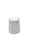 Mary Berry At Home Striped Coffee Canister, Blue