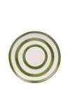 Mary Berry At Home Striped Dinner Plate, Green