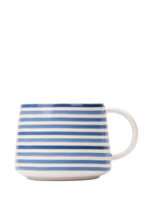 Mary Berry At Home Striped Mug, Blue