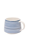 Mary Berry At Home Striped Mug, Blue