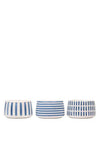 Mary Berry At Home Patterned Nibble Bowl Set, Blue