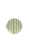 Mary Berry At Home Striped Side Plate, Green