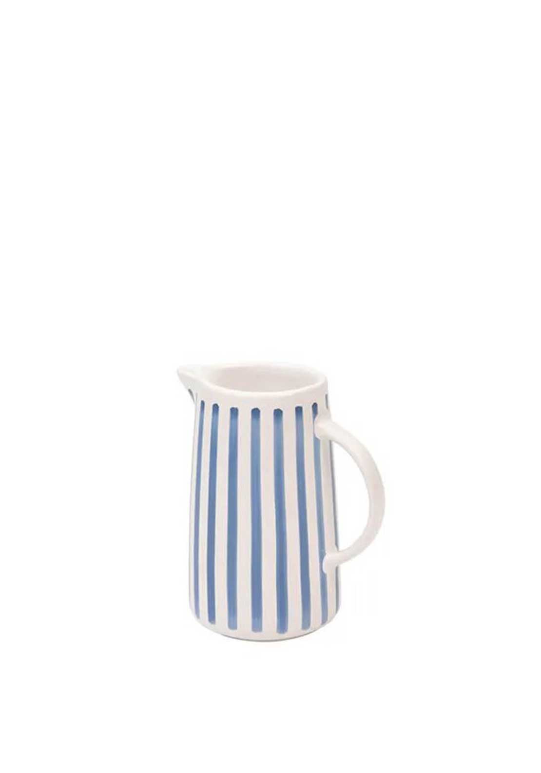 Mary Berry At Home Striped Small Jug, Blue