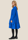 Masai Nell Jersey Crinkle Cut Knee Length Dress, Blue