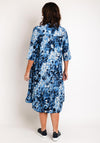 Masai Mydilla Printed Smock Midi Shirt Dress, Blue