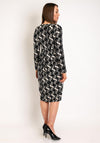Masai Namo Wavy Print Knee Length Dress, Black