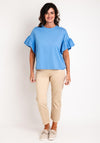 Masai Dalit Flare Cuff T-Shirt, Blue Bonnet