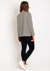 Masai Doreanna Round Neck Striped Top, Black