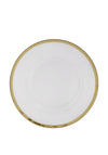Premier Housewares Ida Plate with Gold Rim, 33cm