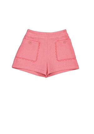Mayoral Baby Girl Pocket Detail Shorts, Pink