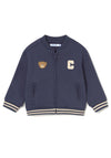 Mayoral Baby Boy Long Sleeve Teddy Jacket, Navy