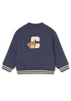 Mayoral Baby Boy Long Sleeve Teddy Jacket, Navy