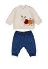 Mayoral Baby Boy Caterpillar 2 Piece Set, Cream