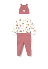 Mayoral Baby Boy Teddy 3 Piece Set, Orange