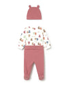 Mayoral Baby Boy Teddy 3 Piece Set, Orange