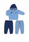 Mayoral Baby Boy 3 Piece Hooded Tracksuit, Blue