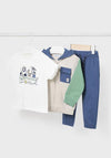 Mayoral Baby Boy 3 Piece Tracksuit, Navy Multi