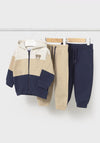 Mayoral Baby Boy Teddy 3 Piece Tracksuit, Navy