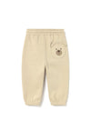 Mayoral Baby Boy Teddy Sweatpants, Cream