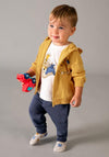 Mayoral Baby Boy Animal 3 Piece Tracksuit, Yellow