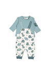 Mayoral Baby Boy Animal Print Top and Dungaree Set, Multi