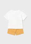 Mayoral Baby Boy Animal Surf Tee and Short Set, Yellow