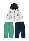 Mayoral Baby Boy Animal 3 Piece Tracksuit, Green