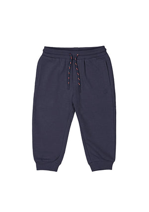 Mayoral Baby Boy Basic Cuffed Fleece Jogger, Navy