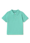 Mayoral Baby Boy Basic Short Sleeve Polo, Green