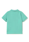 Mayoral Baby Boy Basic Short Sleeve Polo, Green