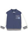 Mayoral Baby Boy Long Sleeve Bomber Jacket, Navy
