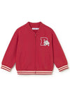 Mayoral Baby Boy Long Sleeve Bomber Jacket, Red