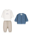 Mayoral Baby Boy Car 3 Piece Tracksuit, Blue