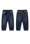 Mayoral Baby Boy Elasticated Waist Soft Denim Jean, Dark Blue