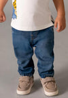 Mayoral Baby Boy Elasticated Waist Denim Jean, Blue