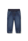 Mayoral Baby Boy Elasticated Waist Denim Jean, Blue
