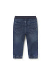 Mayoral Baby Boy Elasticated Waist Denim Jean, Blue