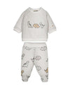 Mayoral Baby Boy Dinosaur Top and Pant Set, Grey