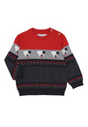 Mayoral Baby Boy Jacquard Knit Jumper, Red