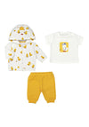Mayoral Baby Boy Duck 3 Piece Tracksuit, Yellow Multi