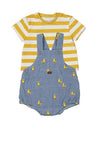 Mayoral Baby Boy Romper and Tee Set, Blue