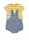 Mayoral Baby Boy Romper and Tee Set, Blue