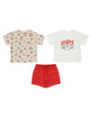 Mayoral Baby Boy Sports League 3 Piece Set, Red