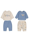 Mayoral Baby Boy Snail 4 Piece Set, Blue