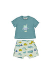 Mayoral Baby Boy Frog Tee and Short Set, Green