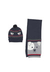 Mayoral Baby Boy Hat and Scarf Set, Navy