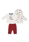 Mayoral Baby Boy Helicopter 3 Piece Tracksuit, Maroon