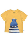Mayoral Baby Boy Hippo Short Sleeve Tee, Yellow