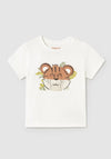 Mayoral Baby Boy Interactive Tiger Tee, Cream