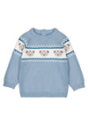 Mayoral Baby Boy Jacquard Long Sleeve Knit Jumper, Blue